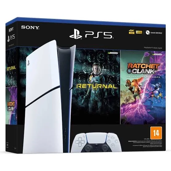 Playstation 5 (PS5) - Console + 2 Jogos