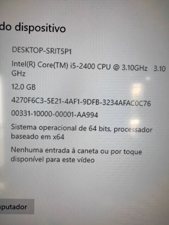 CPU gamer i5 de segunda geração com 12 giga de memória  - Foto 3