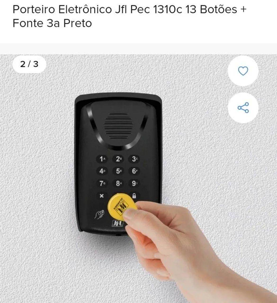 Porteiro eletrônico pec1310c  - Foto 3