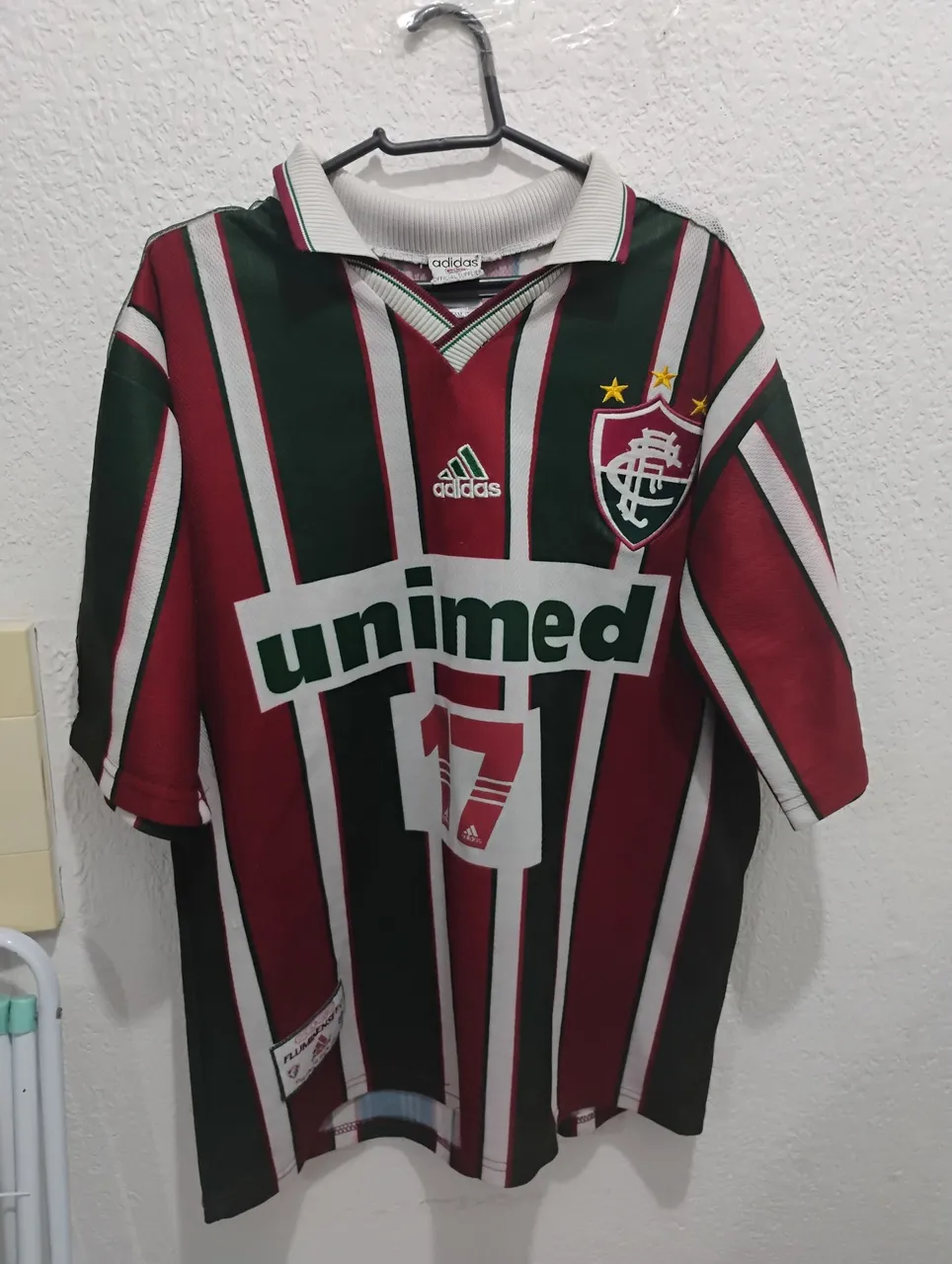 Camisa Fluminense 2002 original do magno alves - Unimed