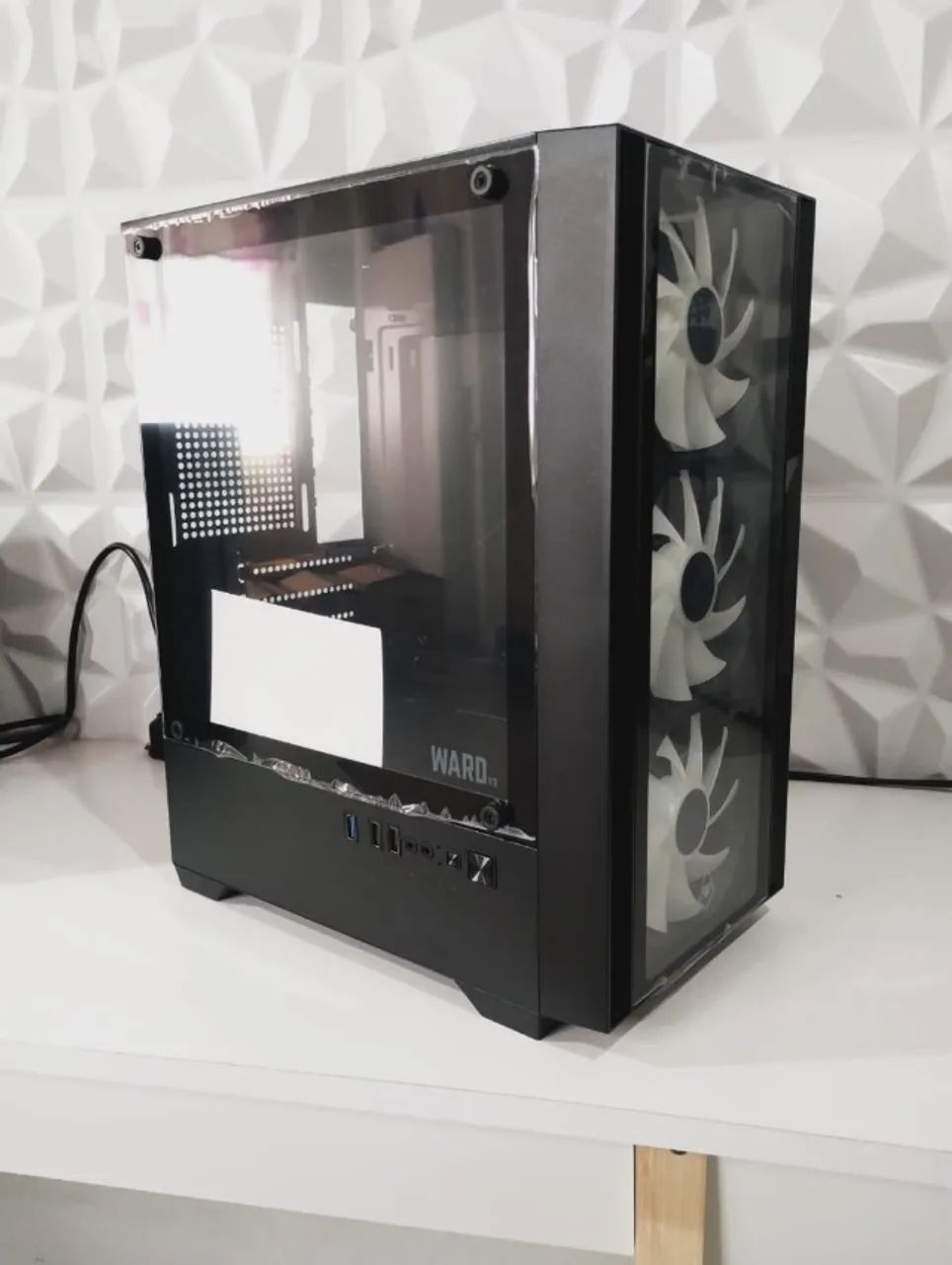 (new) New Gaming Case with 3 RGB Fans, OLX Pay shipping, glass side panel, top64317902517761122