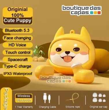 FONE DE OUVIDO BLUETOOTH 5.3 IT-BLUE GATINHO
