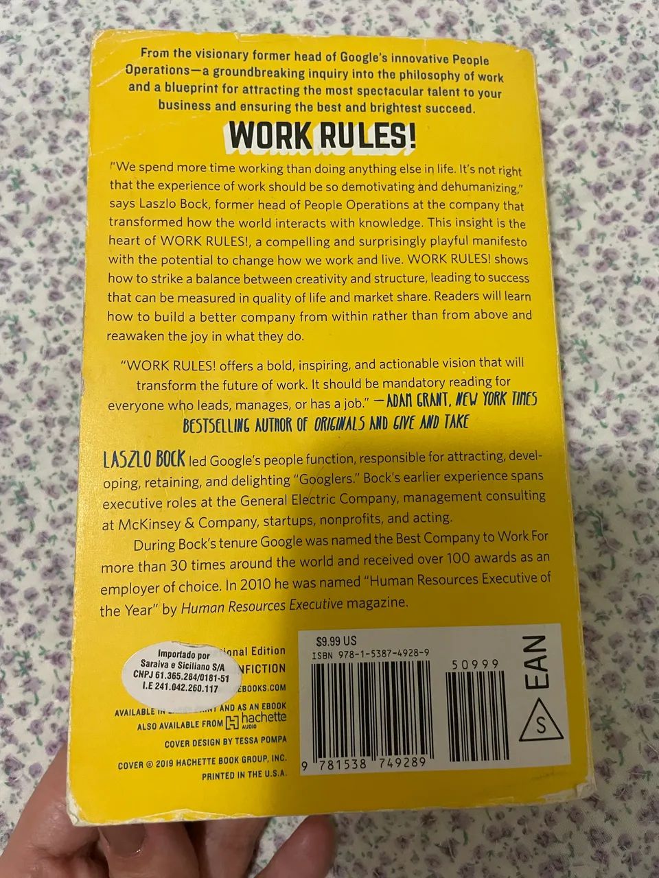 Livro inglês Work Rules! Inside google- laszlo bock - Foto 4