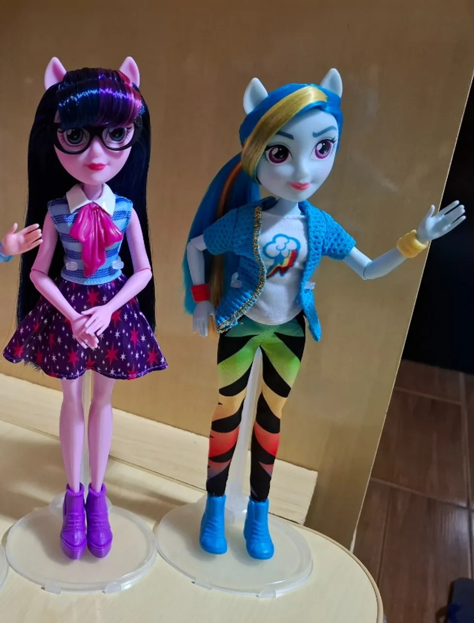 Bonecas My Little Pony Equestria Girls Twilight Sparkle e Rainbow Dash 2018 Reboot