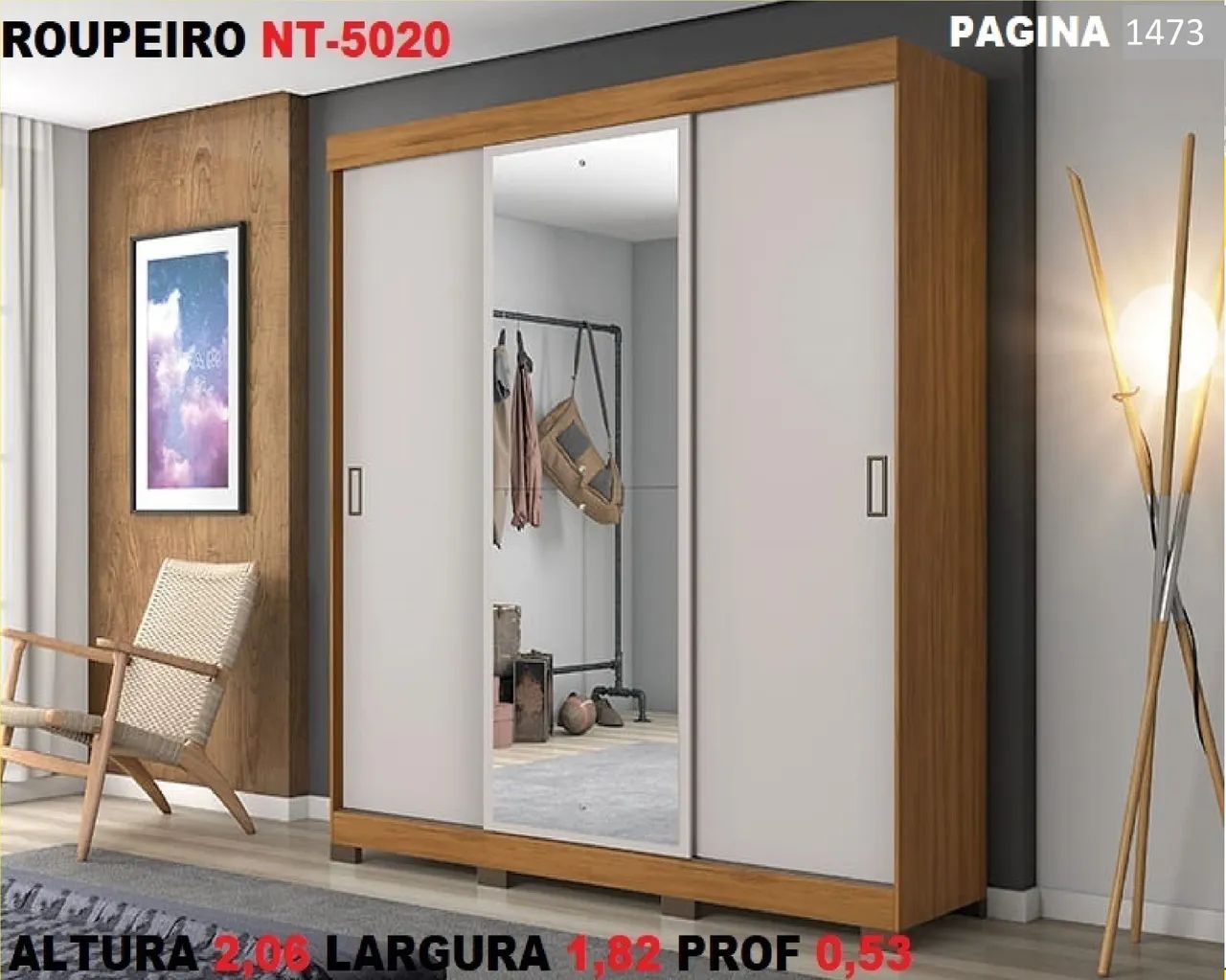 GUARDA ROUPA CASAL TEMOS APARTI DE 869.99 - Foto 4