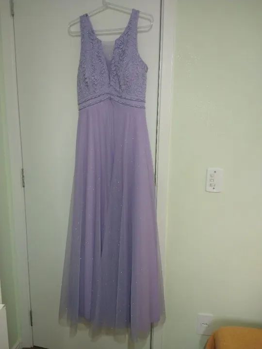  Vestido de Festa Lilás
