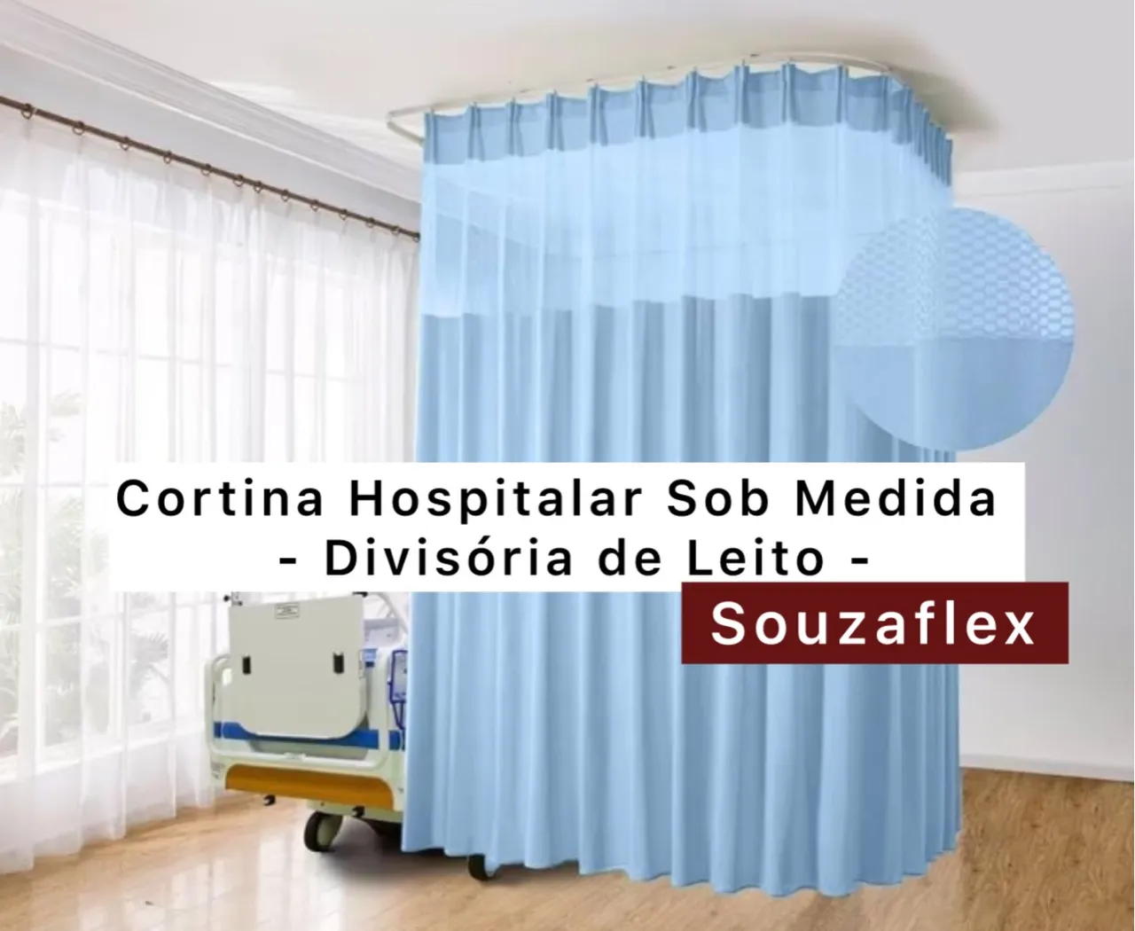 Cortina Hospitalar Sob Medida - Divisória de Leito