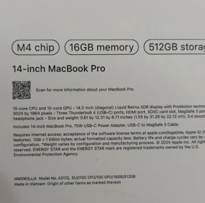 MacBook Pro M4 16-GB - 512GB SSD  - Foto 3