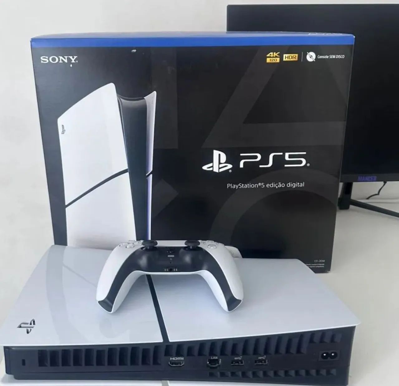 APENAS VENDA / PS5 SLIM DIGITAL 1TB / 6 MESES DE USO ( PASSO CARTÃO C/ JUROS ) - Foto 2