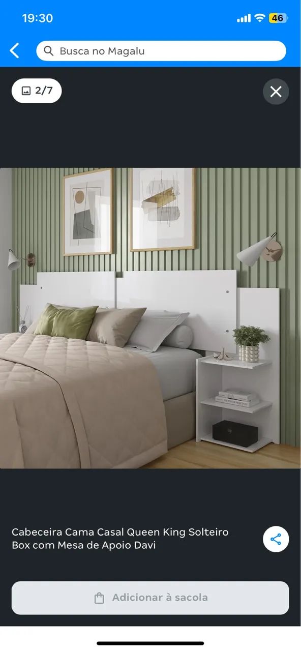 Cabeceira para cama de Casal64294488236545121