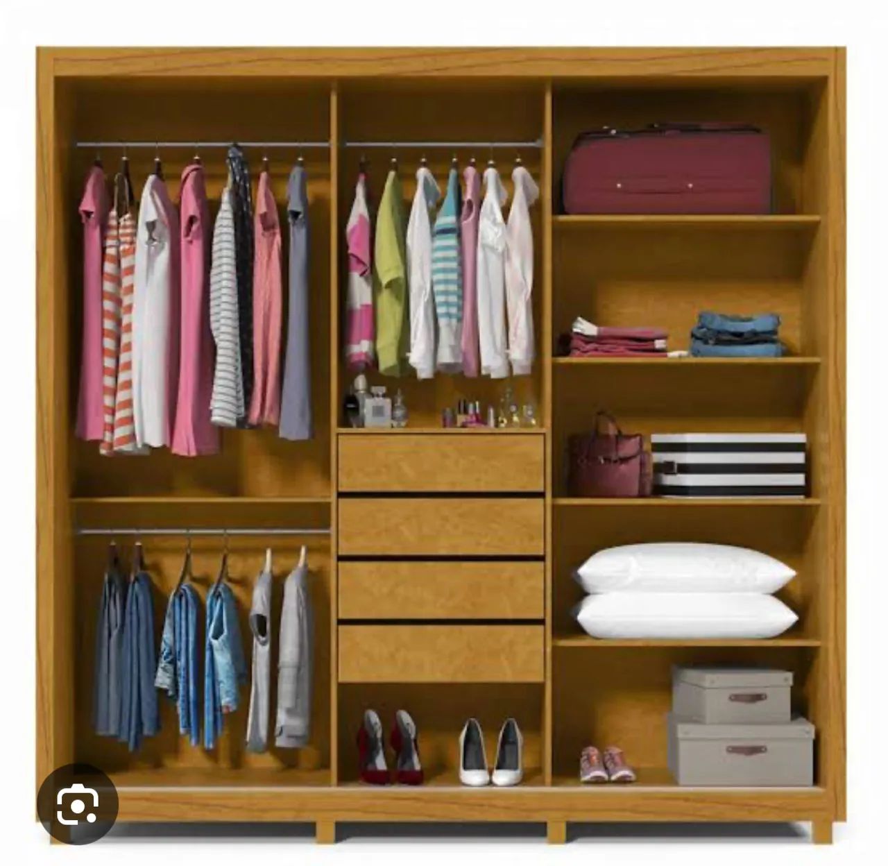 Guarda-Roupa Ripado 100% MDF - Elegância e Funcionalidade - Foto 2