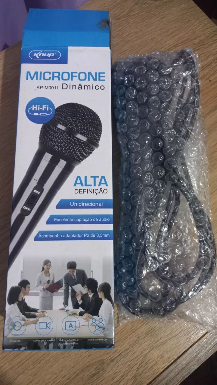 Microfone Dinâmico Knup KP-M0011 - Alta Definição - Foto 3