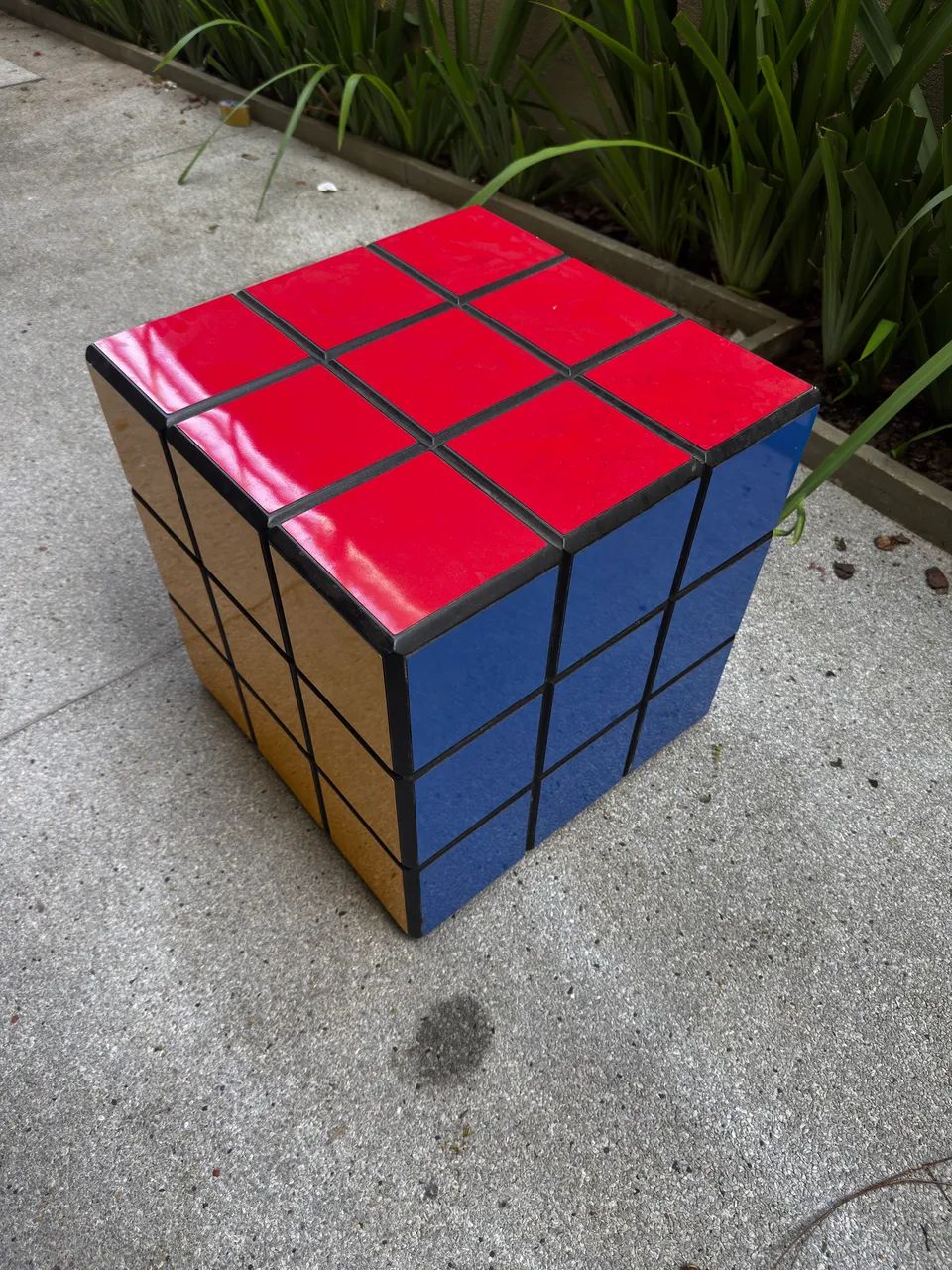 Cubo mágico decorativo de madeira 
