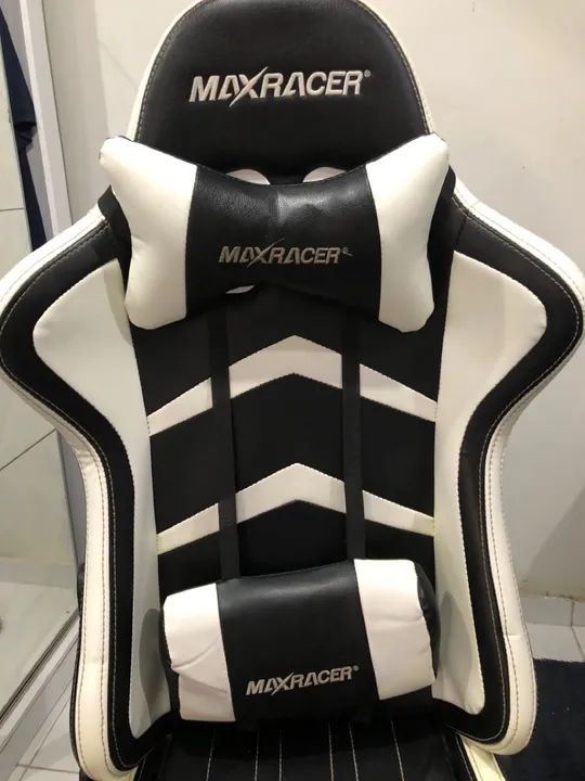Cadeira gamer maxracer branca  - Foto 3
