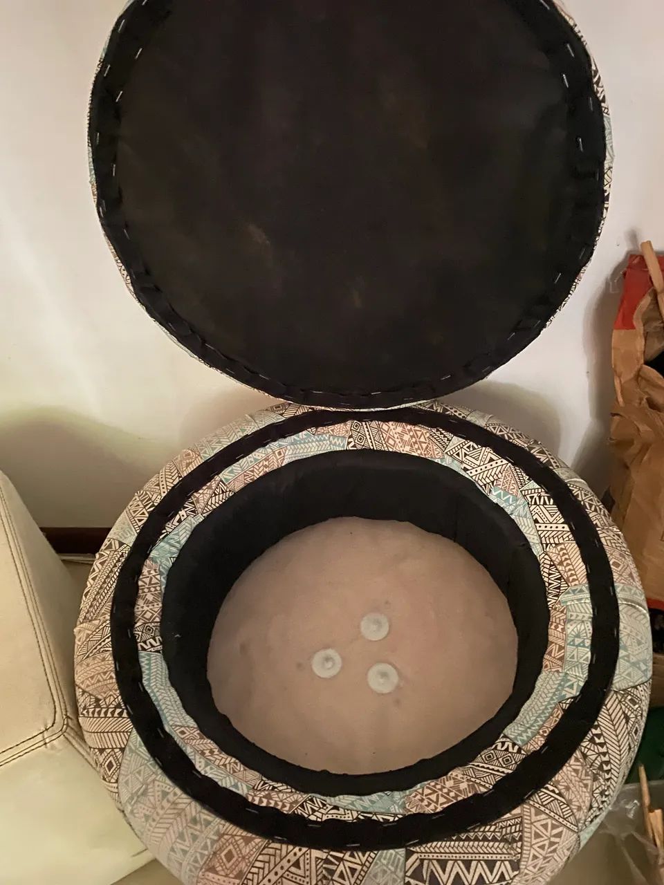 Puf com baú Tok Stok  - Foto 2