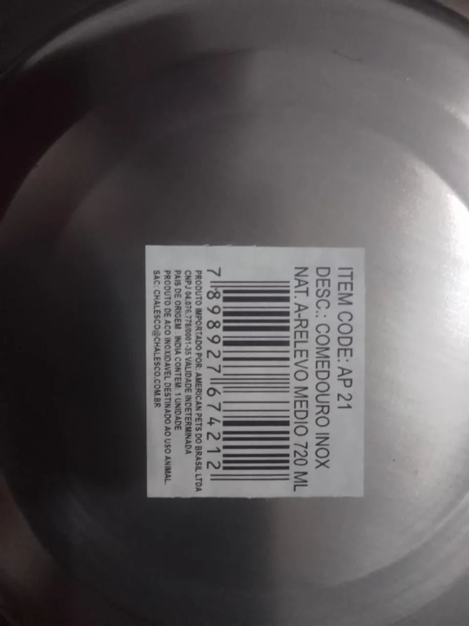 Comedouros em inox, com base de borracha  - Foto 2