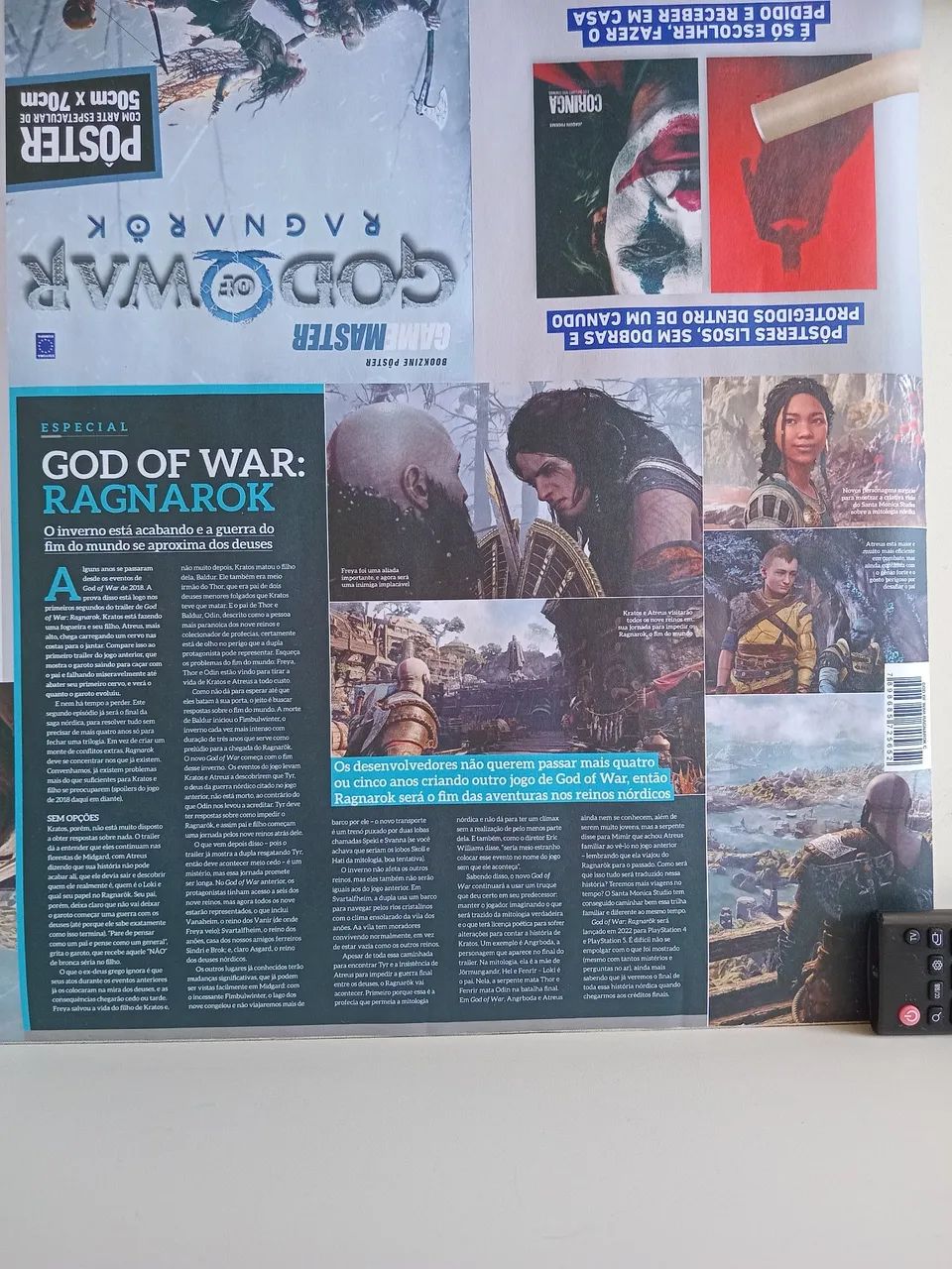 Poster 70 cm x 50 cm God of War Ragnarok - Peças e Acessórios de