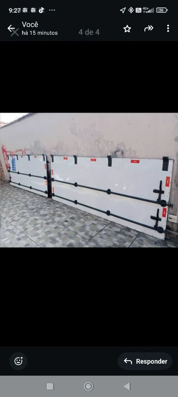 Portas traseira de carreta baú
