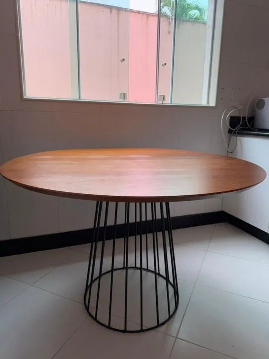 Mesa Madeira Tok Stok Semi Nova - Sem Marcas - Foto 6