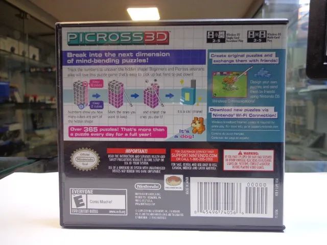 Jogo Picross3d Nintendo Ds Conservado  - Foto 3