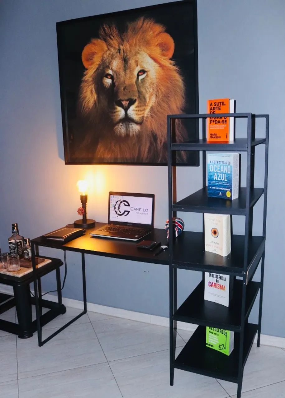 Mesa/estante industrial - Escritório 