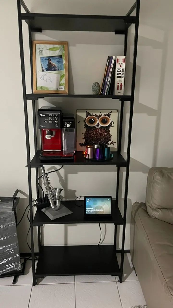 Estante Estilo Industrial NOVA! 5 prateleiras Multiuso para Escritório Sala Quarto Comerci - Foto 2