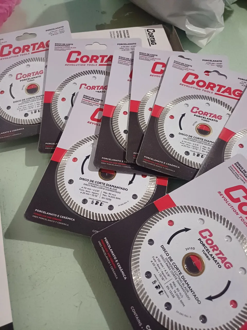 Discos de Corte Diamantando para Porcelanato e Cerâmica - Cortag