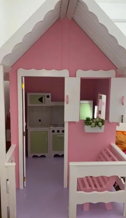 Casinha de Brinquedos Infantil - Rosa