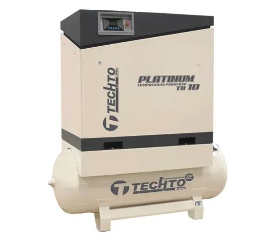 Compressor Parafuso Techto Platinum Tb10 10 Hp 10 Bar 145 Ps