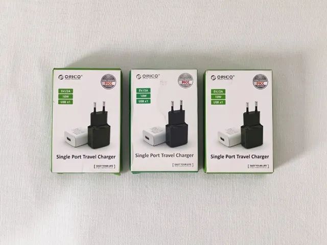 03x Fonte Carregador 5v 2A 10W Orico WHA-1U