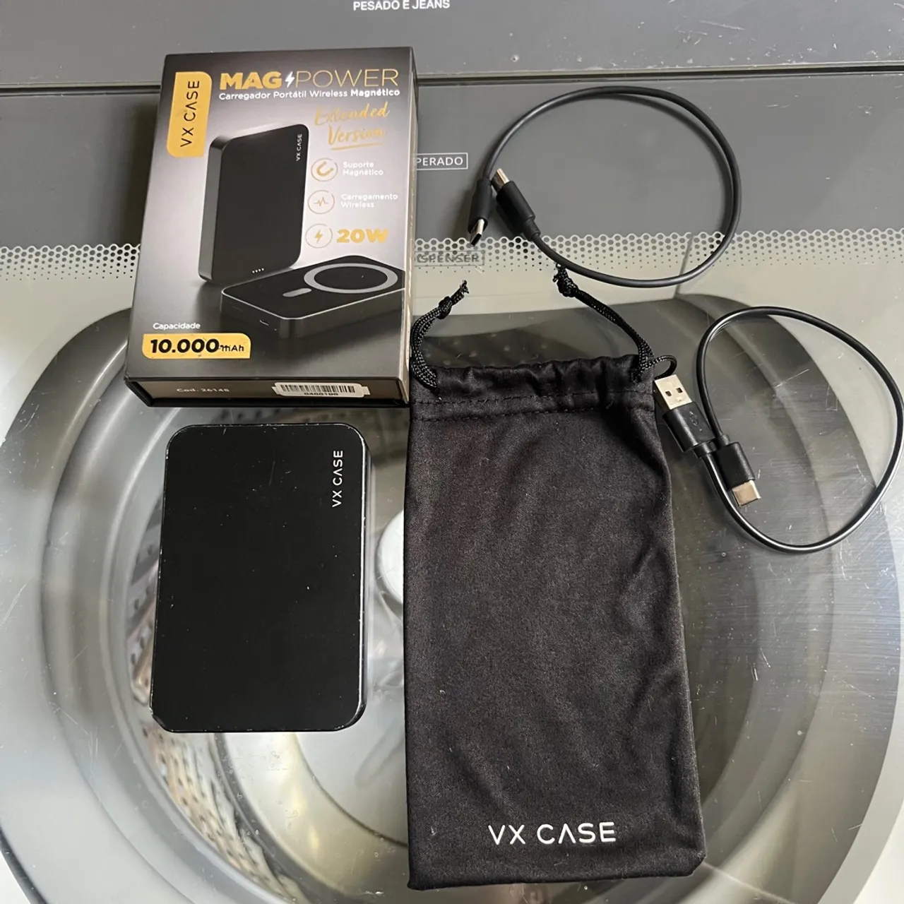 Carregador por indução VX case 10.000 mah