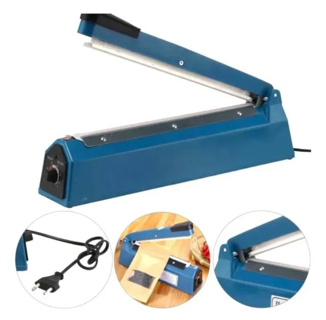 SELADORA MANUAL DE ALIMENTOS 30CM | 127V | COR AZUL - Foto 3