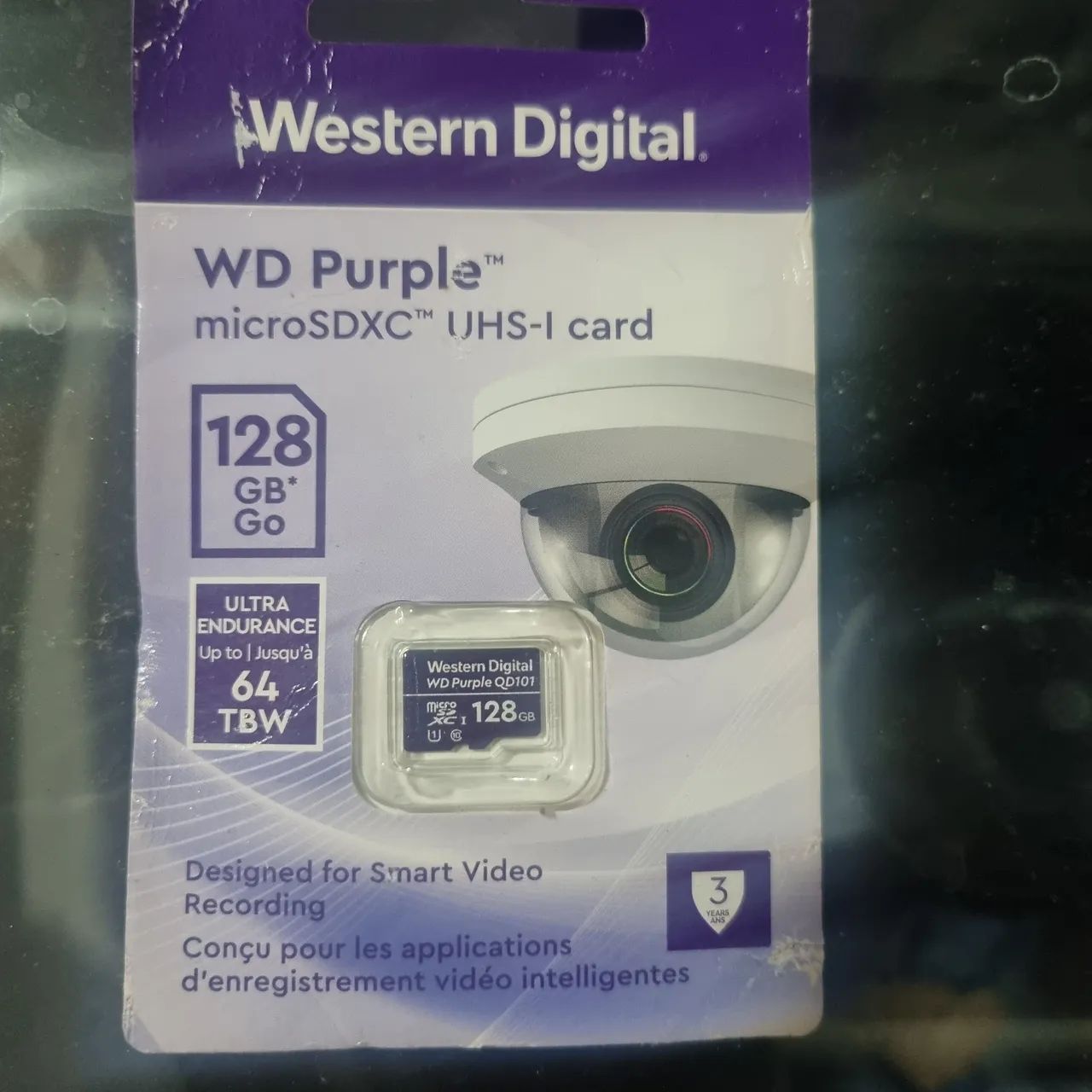 Cartão de Memória WD Purple 128GB microSDXC UHS-I