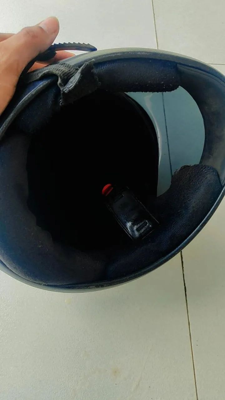 Capacete Samarino Original - Perfeito Estado - Foto 4