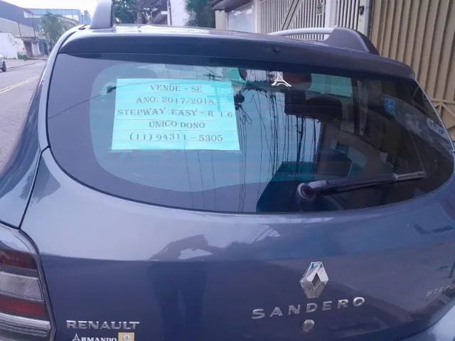 SANDERO STEPWAY 2017/2018 EASY- R 1.6.ÚNICO DONO.COMEÇOU A RODAR EM 04/01/2018