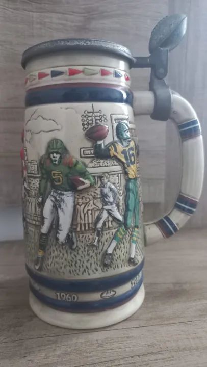 Antiguidade Tankard/caneca P/ Colecionadores Magal/ceramarte (Usado) - Foto 5