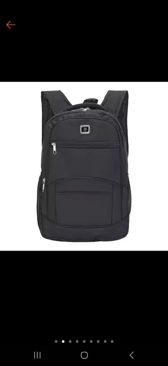 Mochila Preta - Ideal para o Dia a Dia