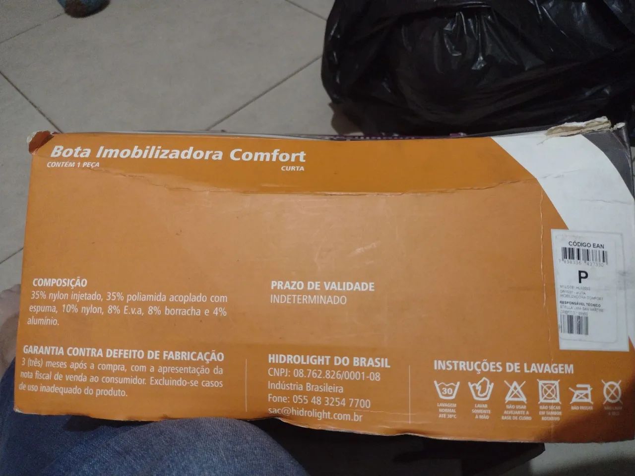 Bota Imobilizadora Comfort curta Hidrolight 