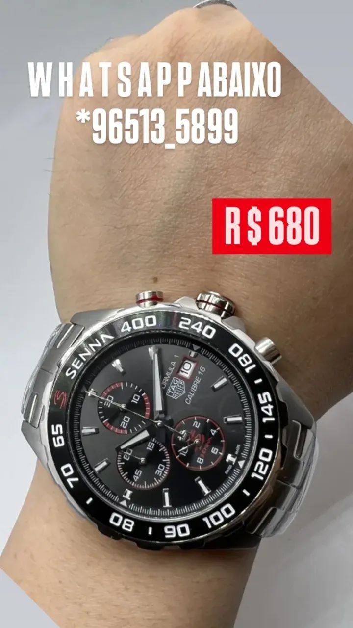 Relógio TAG HEUER SENNA MULTIFUNCIONAL COM ENTREGA  - Foto 2