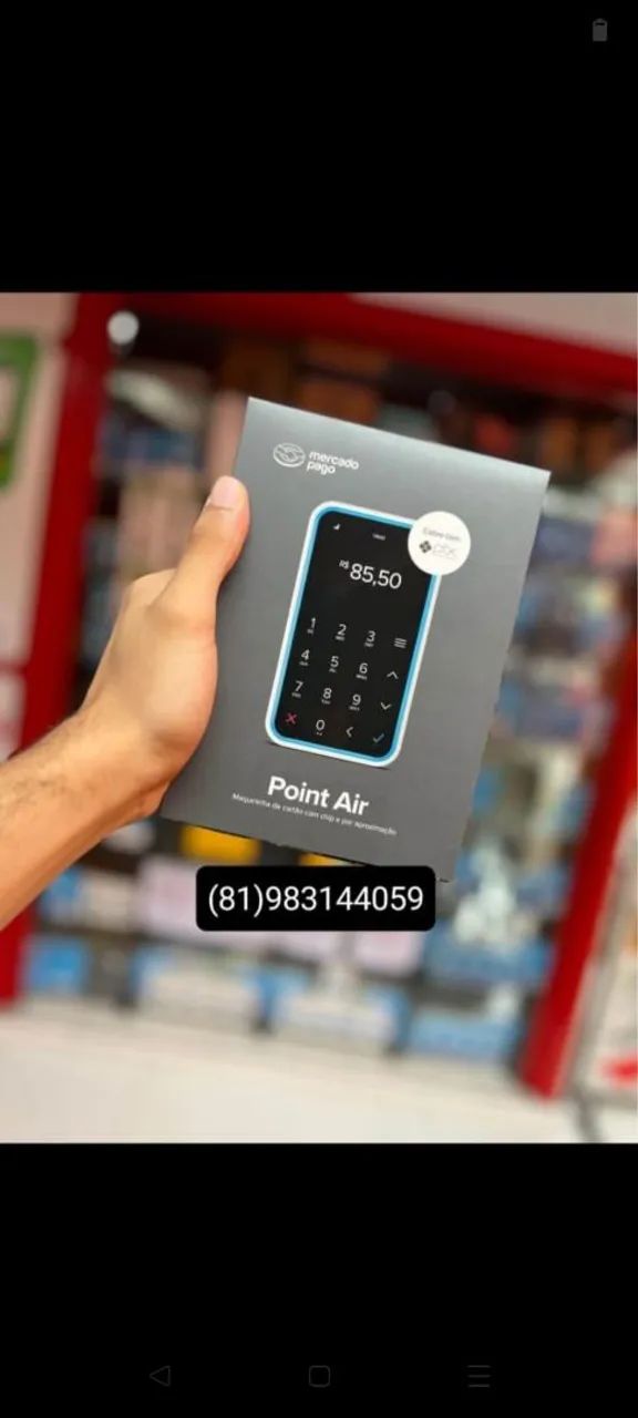 Máquina de cartão Point Air - Mercado Pago