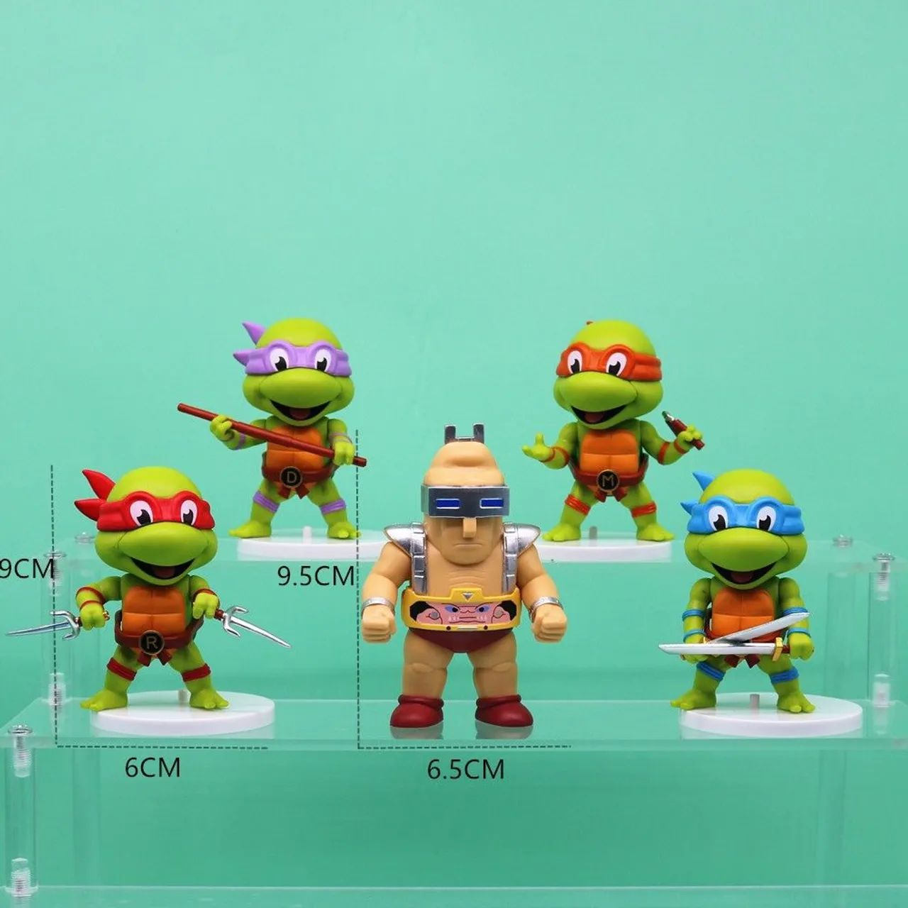 Coleção de Bonecos Tartaruga Ninja Articulado 5pcs