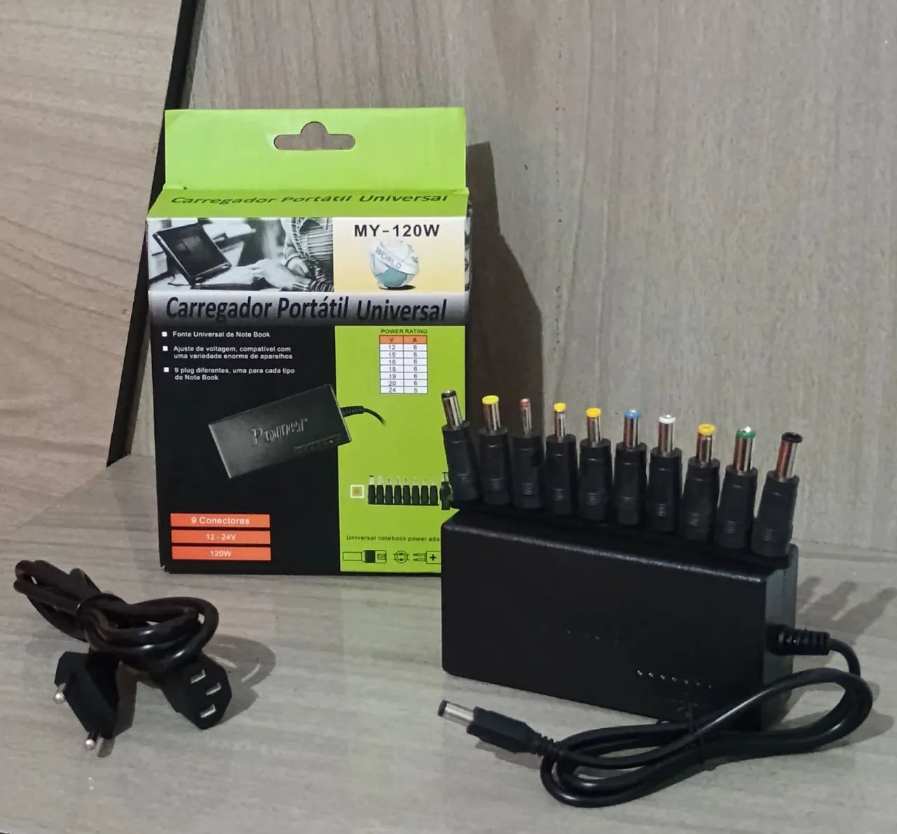 Carregador Portátil Universal 120W para Notebook - Foto 2