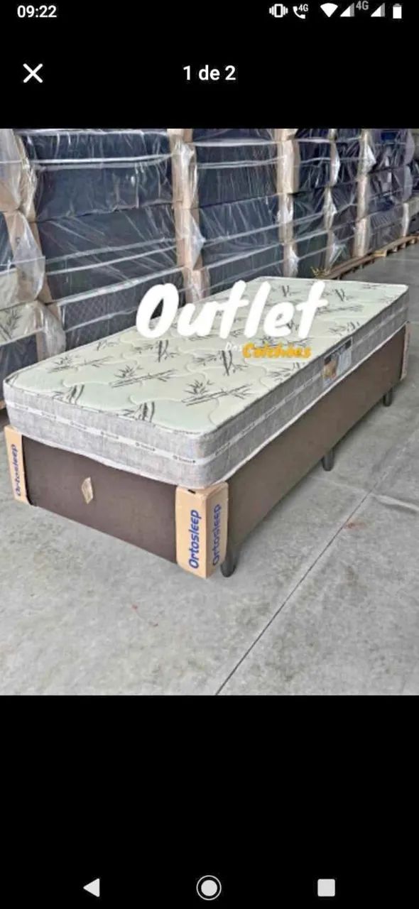 Cama box colchão d33 hoje ja