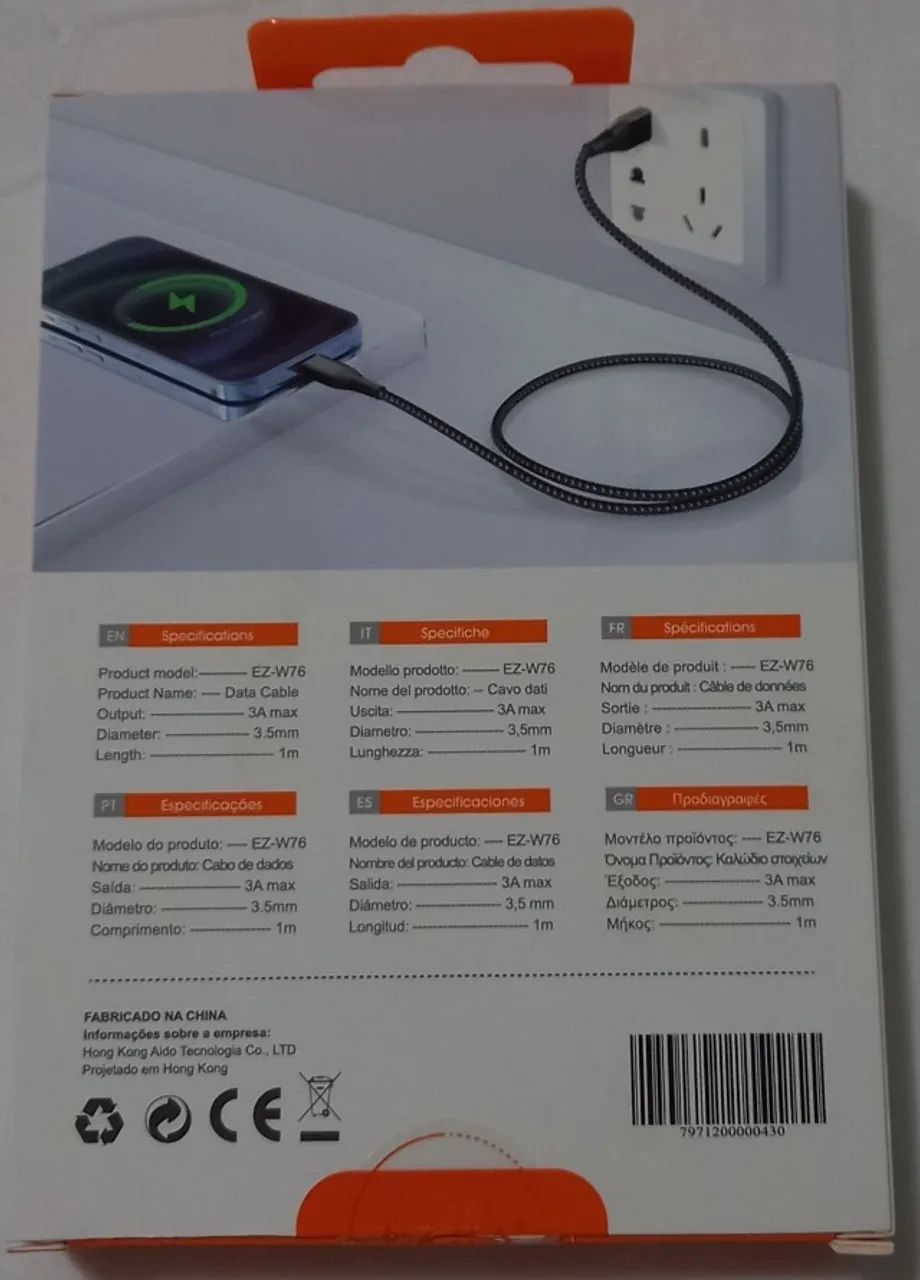 Cabo carregamento USB para Tipo-C - Foto 2