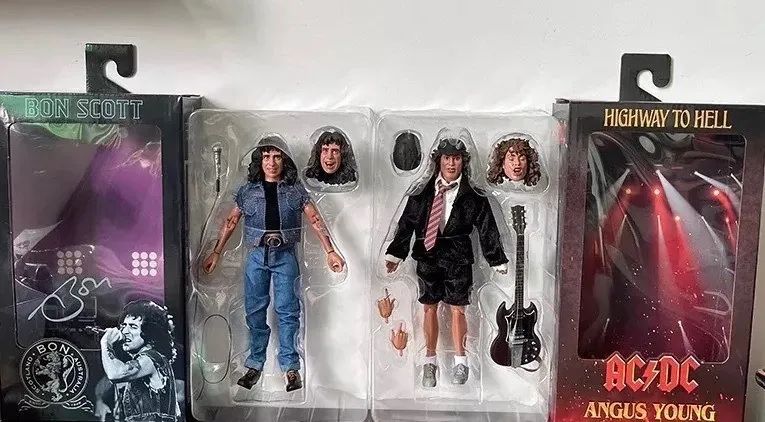 AC/DC Angus Young + Bon Scott 2 Figura articulada!!!!
