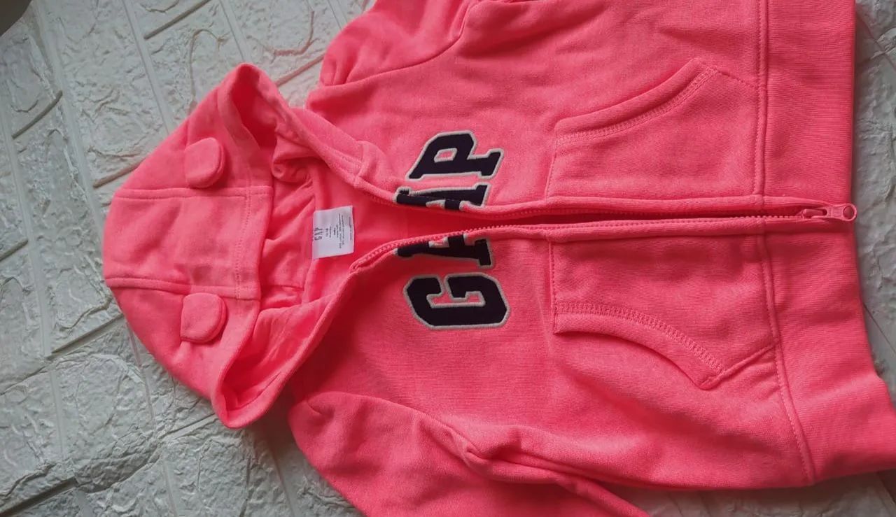 Casaco de Moletom Gap Rosa para Bebê