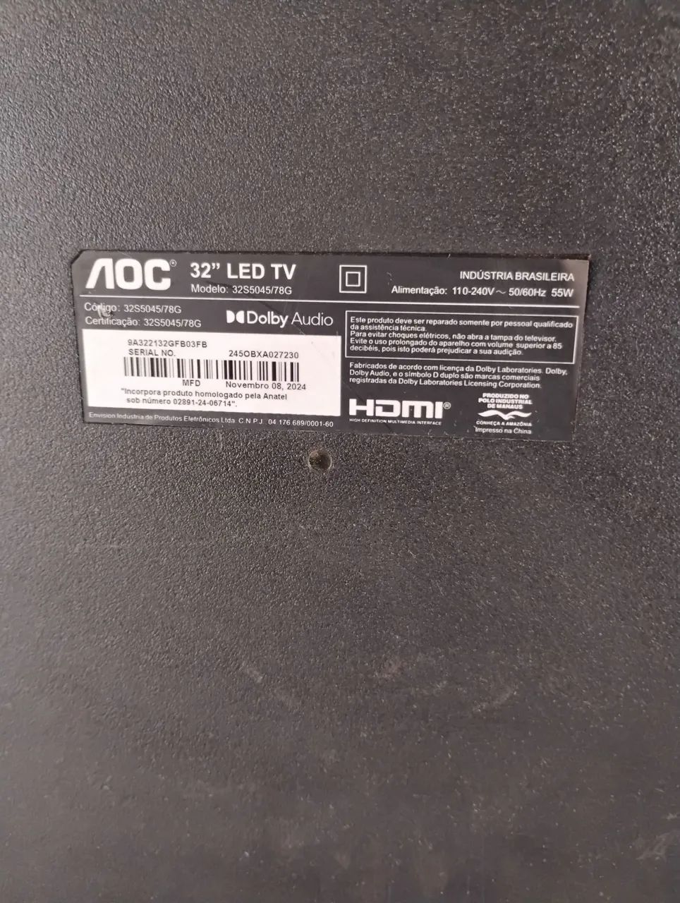 Vendo TV para retirar peças  voc32S5045/78G s noemi nova 100 reais  - Foto 5