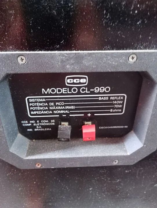 Par Caixas cce Cl 990- potentes! 140 W rms-  funcionando perfeitamente - Foto 5