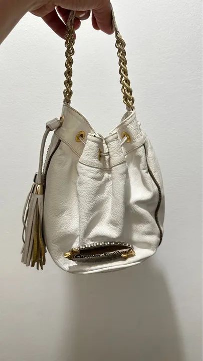 Bolsa Carmen Steffens branca - Foto 3