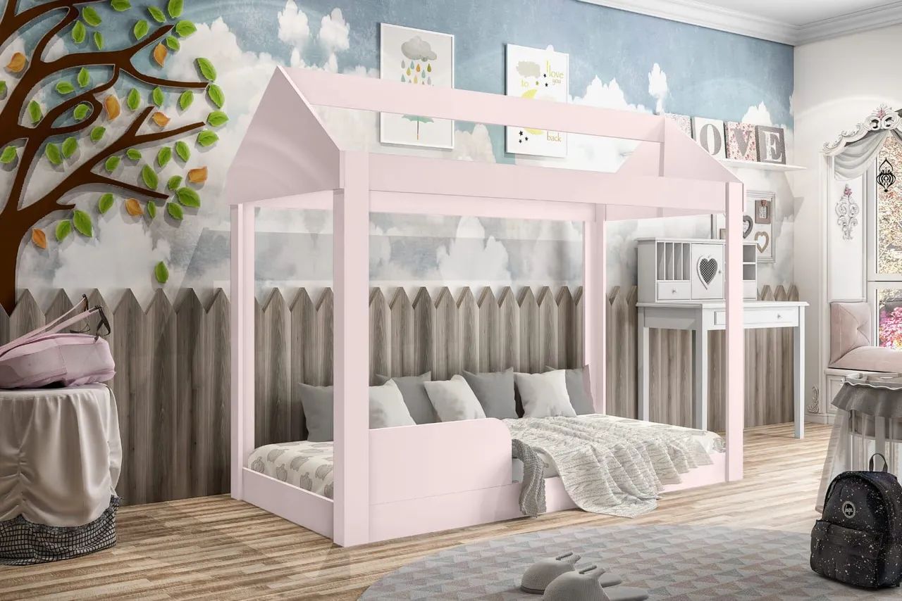 Cama Casinha Infantil Montessoriana MDF - Nova Direto da Fábrica 